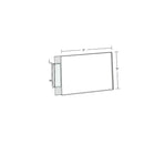 Azar Two-Sided Acrylic Sign Holder With Pegboard Grippers, 7" x5, 10 Pack (103323)-Clear Acrylic