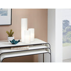 Eglo Geo In-Line Switch Table Lamp - 8" - White Glass-Uses 1 x 60W max. Candelabra Base Bulb (Sold Separately)