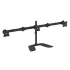 StarTech Articulating Triple-Monitor Desktop Stand (ARMBARTRIO2)-Free-standing monitor stand supports three monitors up to 27" in size and up to 17.6 lb. per monitor in weight
