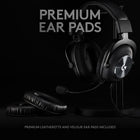 Logitech G PRO X Gaming Headset with Blue VO!CE - PC, Xbox One, PS5, PS4, Nintendo Switch - Black-Built to last with a durable aluminum fork and steel headband