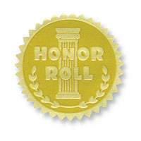 Flipside Gold Foil Embossed Seal Honor Roll, 162 Pack (H-VA370)-Embossed seal is perfect for prizes and bulletin boards