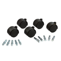Get It Movin' Replacement Carpet Casters - 5 Pack-2" diameter carpet casters, 7/16" dia. x 7/8" long stems and 3/8" dia. x 7/8" long stems, 5/Pack