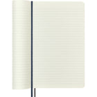 Moleskine Classic Large Expanded Notebook - Soft Cover - Ruled - 5" x 8.25" - Sapphire Blue - (606259)-High Quality Ivory Colored Acid Free Paper