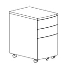 Heartwood 100-MMPUF Metal Mobile Box-Box-File Pedestal, Black-All steel construction features a durable baked on black powder-coated paint finish