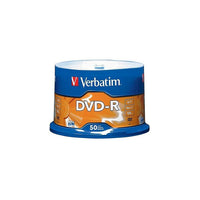 Verbatim AZO DVD-R 4.7GB 16X with Branded Surface, 50 Pack-DVD-R