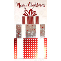 Rosedale Gold Greeting Cards/Envelopes - Merry Christmas - 4" x 7-3/4" - 6 Pack-Printed on premium uncoated card stock