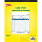 Staples Bilingual Sales Order Form - Triplicates - Carbonless - Staple Bound - 8" x 10" - 50 Forms-Ideal for tracking when products or services are ordered prior to delivery