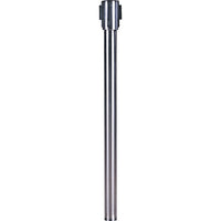 SCN Industrial Build Your Own Crowd Control Barriers - Post, 40" High, Stainless - 2 Pack-Finish/Colour: Stainless