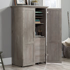 Sauder Select Craft Armoire - 61.57" H - Mystic Oak (430444)-Quick and Easy Assembly