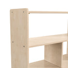 Flash Furniture Bright Beginnings Commercial Grade 3 Section Modular Wooden Classroom Open Storage Unit, Kid Friendly - Natural-Greenguard Certified Wood for Healthier Air Quality