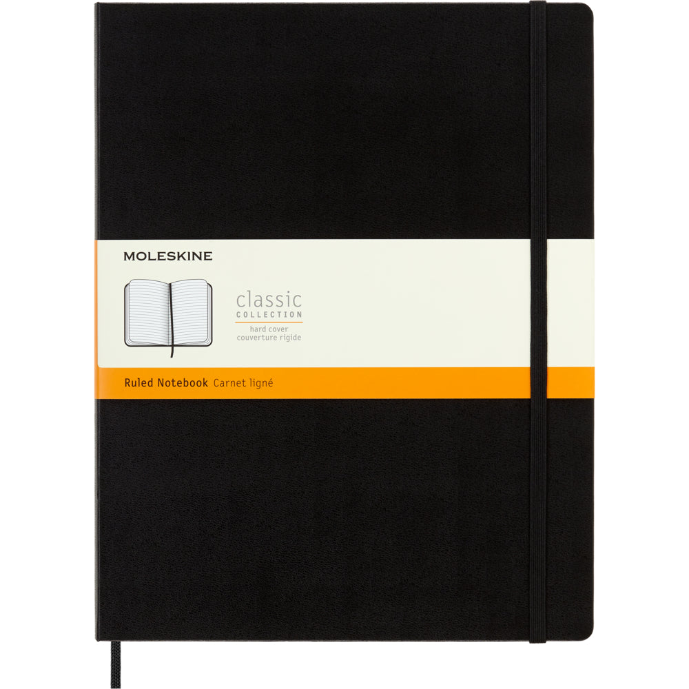 Moleskine Notebook - 2X-Large - Ruled - Hard Cover - 8.5