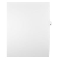 Mark Maker Legal Exhibit Index Tab White Single Tabs, 1/25th Cut, Letter Size, No Holes, Number 35, 25 Pack-White Single Tabs, 1/25th Cut