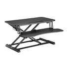 Uplite Electric Standing Desk Riser Ergonomic Motorized Sit Stand Height Adjustable Workstation Dual Monitor Power Converter-Easy Height Adjustment - Sit to stand in seconds with this electric sit stand desk converter. The powerful electric motor makes the transition from sitting to standing as easy as can be, with no time wasted. Adjustable height from 6.1" to 19".