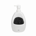 Umbra Joey Ceramic Soap Pump Scrubby, White (330750-660)-4 x 5 x 8" (10.2 x 12.7 x 20.3 cm)