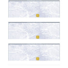 Deluxe Laser 3/Page Cheque Blue with Gold Hologram, English, 8.5" x 11", 150 Pack-Laser cheque with hologram