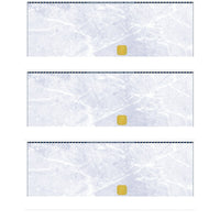 Deluxe Laser 3/Page Cheque Blue with Gold Hologram, English, 8.5" x 11", 150 Pack-Laser cheque with hologram