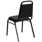 Flash Furniture HERCULES Series Trapezoidal Back Stacking Banquet Chair - Black-Trapezoidal Back Design