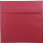 JAM Paper 6.5 x 6.5 Square Envelopes, Stardream Metallic Jupiter Red, 50 Pack (SD853520I)-Jupiter red stardream metallic envelope