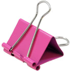 JAM Paper Binder Clips, Large, 41 mm, Pink, 12 Pack (340BCpi)-Pink