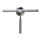 Deluxe Shower Squeegee, Chrome-Polished stainless steel blade holder with durable chrome plated handle