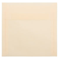 JAM Paper 6.5 x 6.5 Square Envelopes, Spring Ochre Ivory Translucent Vellum, 50 Pack (PACV520I)-Spring ochre translucent envelope