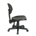 Work Smart Ergonomic Black Self-Skinned Urethane Task Chair -One Touch Pneumatic Seat Height Adjustment