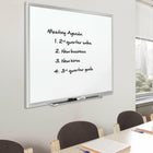 Quartet Premium Porcelain Board with Aluminum Frame - 6' x 4'-Mounts vertically or horizontally