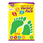 Trend Enterprises Classic Accents Footprints, 108 Pack (T-10929)-Colour: MultiColour