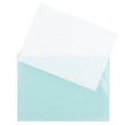 JAM Paper Cello Sleeves, A7, 5 1/16 x 7 3/16, Aqua Blue, 100 Pack (2785503)-Type: cello sleeve