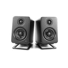 Kanto S2 Desktop Speaker Stands for Small Speakers, Black, 2 Pack-Low profile design for desktop speakers, ideal for YU2's