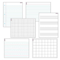 Trend Enterprises Wipe Off Papers & Grids Combo Pack, 17" x 22", 6 Pack (T-27906)-Ages 5 - 100 years and grades k - 12th