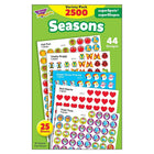 Trend Enterprises Superspots And Supershapes Stickers, Seasons, 7500 Pack (T-46914)-Design: Holiday