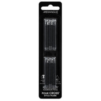 Merangue Cross Compatible Fountain Pen Ink Cartridge - Black - 6 Pack-Cross Type Refill - Black Ink