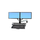 Ergotron Dual Monitor & Handle Kit for 17" - 26" Monitors, Black (97-783)-Dimensions: 4"H x 29.1"W x 1.5"D