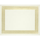 St. James Elite Bond Certificates, Ivory Linen with Classic Gold Foil Design, 24lb, 8 1/2" x 11", 100 Pack-Premium linen 24 lb white certificates