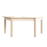 Flash Furniture Bright Beginnings Commercial Grade Wooden Trapezoid Preschool Classroom Activity Table (MKME088017)-Commercial Grade Trapezoid Wooden Classroom Activity Table
