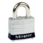 Master Lock Series 3 Laminated Steel Safety Padlocks, Black, 1-9/16" Body Width, 6 Pack (3BLK)-Safety Padlock