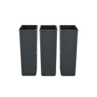 Step N' Sort 3 Compartment Trash and Recycling Bin - 54 L-Non-skid rubber base