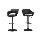 Monarch Specialties 2381 Barstool - Black/Black Metal Hydraulic Lift-Against the home bar or counter, this counter height bar stool will be the new favorite seating spot every day of the week