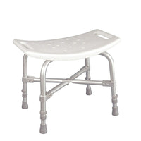 Drive Medical Bariatric Heavy Duty Bath Bench, Without Backrest-White, Aluminum