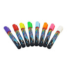 Popart Fluorescent Wet Erase Markers-Colours: Purple, Magenta, Red, Orange, Yellow, White, Light Blue, Green