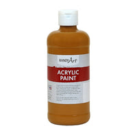 Handy Art Student Acrylic Paint Raw Sienna 16oz, 3 Pack (RPC101093)-Acrylic paint that can be used on most any surface