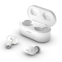 Belkin Soundform True Wireless Headphones - White-Crystal-clear, beautiful sound with powerful bass at any volume