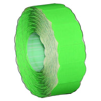 Meto 1522 2-Line Green Labels 1125/RL, 14 Pack-Wavy edges designed to catch customer's attention