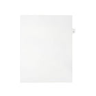 Mark Maker Legal Exhibit Index Tab White Single Tabs, 1/26th Cut, Letter Size, No Holes, Letter F, 25 Pack-White Single Tabs, 1/26th Cut