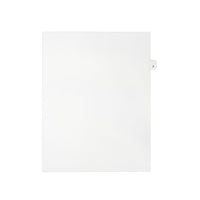Mark Maker Legal Exhibit Index Tab White Single Tabs, 1/26th Cut, Letter Size, No Holes, Letter F, 25 Pack-White Single Tabs, 1/26th Cut