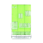 Azar 12-Piece Pegboard Wall Organizer Kit with One Panel and Accessory Assortment - Green-Sold in Multiples of: 1