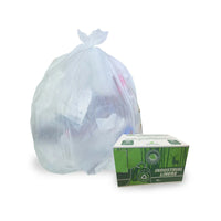 Eddie's Industrial Garbage Bags / Liners - 30" W x 38" H - 0.89 mil - Clear - 300 Pack-300 Pack