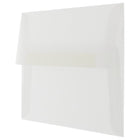 JAM Paper A10 Invitation Envelopes, 6 x 9.5, Translucent Vellum Clear, 250 Pack (31284H)-Blank interior for personalized message