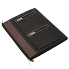 Vangoddy Exo 12" Felt Laptop Sleeve - Brown-Approximate exterior dimensions: 12.5" by 10" by 1"